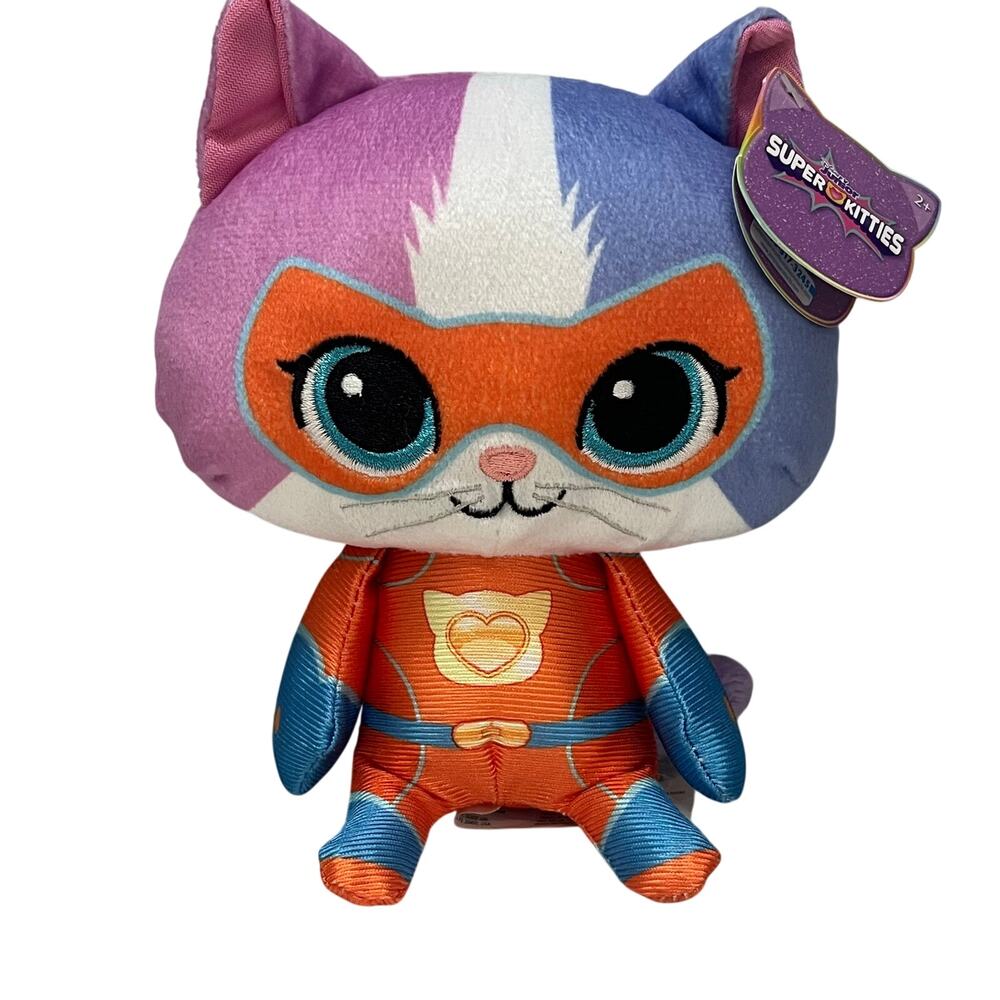 Disney Junior SuperKitties Buddy Plush 8" Stuffed Animal Toy NWT Just Play